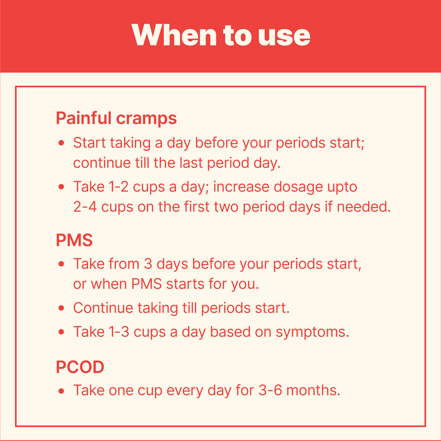 Period therapy